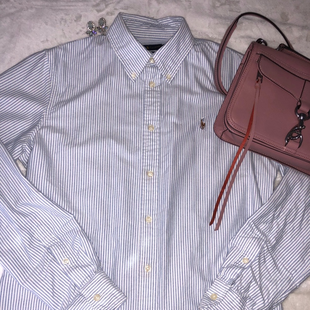 Custom fit polo button down.